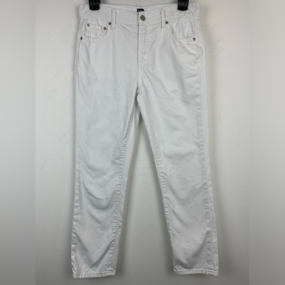 GAP White Women's Straight-Leg Jeans
